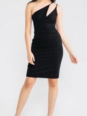 NWOT-Chloe Kristyn Nicole One-Shoulder Ponte Dress Size-Medium